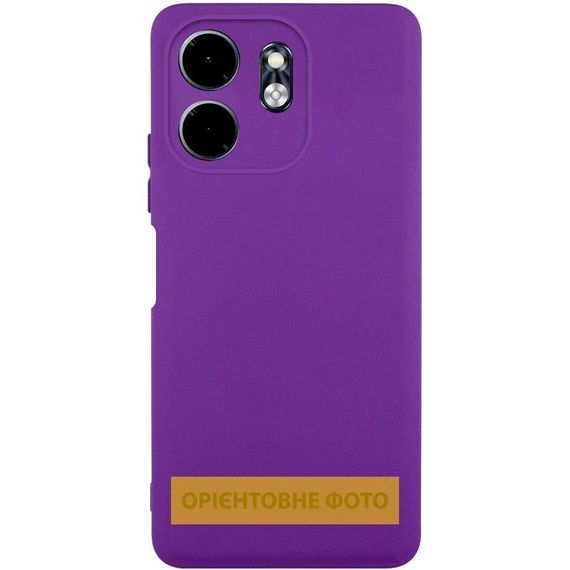 Чохол TPU GETMAN Liquid Silk Full Camera для Motorola Edge 50 Pro Фіолетовий / Purple