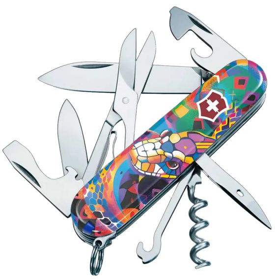 Ніж Victorinox Swiss Army Climber Zodiac. Яскрава змія