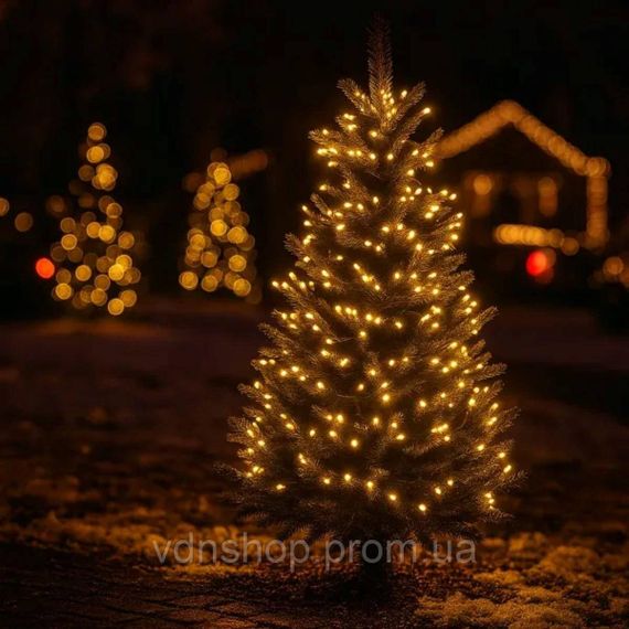 Гирлянда Нить уличная 30 м 300 LED белый провод Желтый CF300L30MWY | Зображення 1