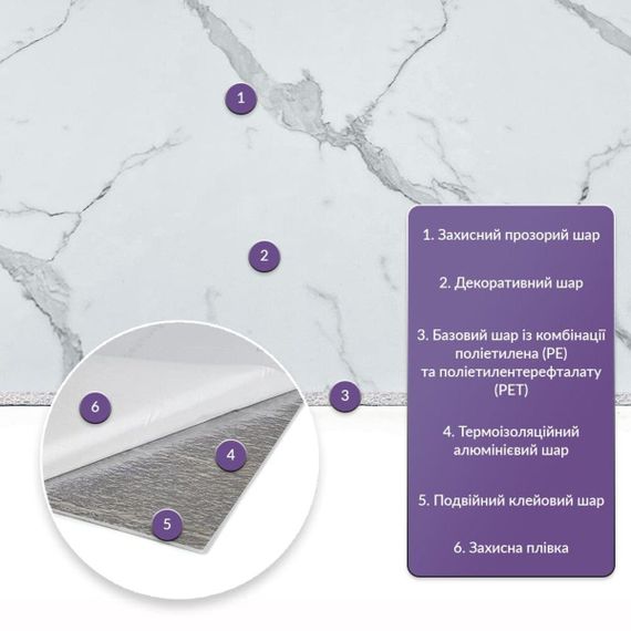 Самоклеюча стінова PET плитка 600х300х2мм SW-00001671 | Зображення 1