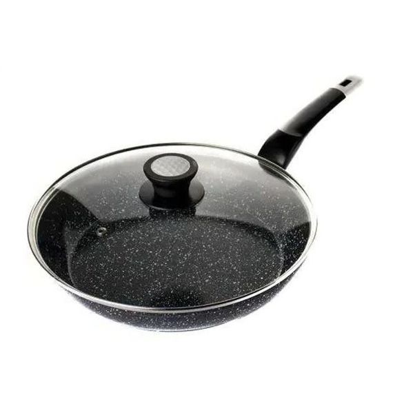 Сковорода UNIQUE UN-5143 20 см. з кришкою з антипригарним гранітним покриттям, для всіх видів плит | Зображення 3