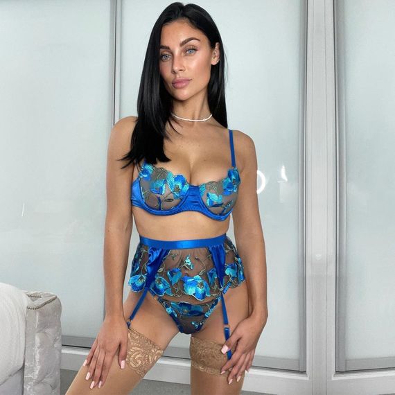 Элегантный комплект белья с вышивкой L/XL sexstyle | Зображення 1