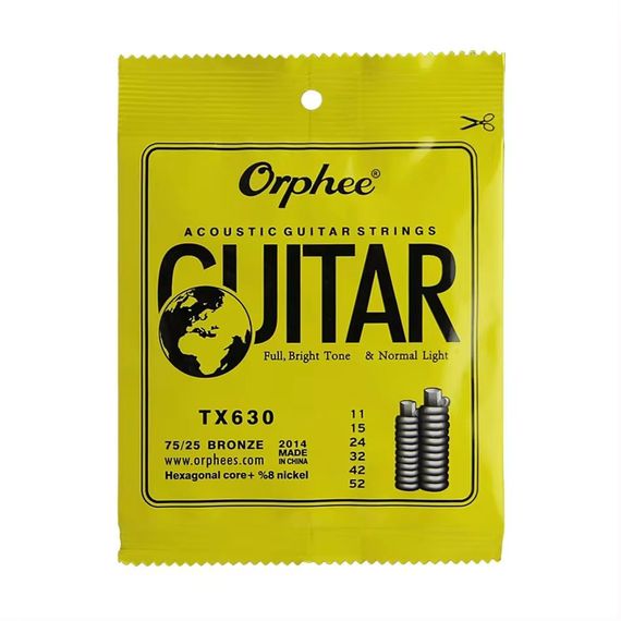 Струни для акустичної гітари Orphee TX 630