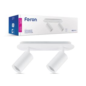 Накладний поворотний світильник Feron ML311-2 під лампу білий
