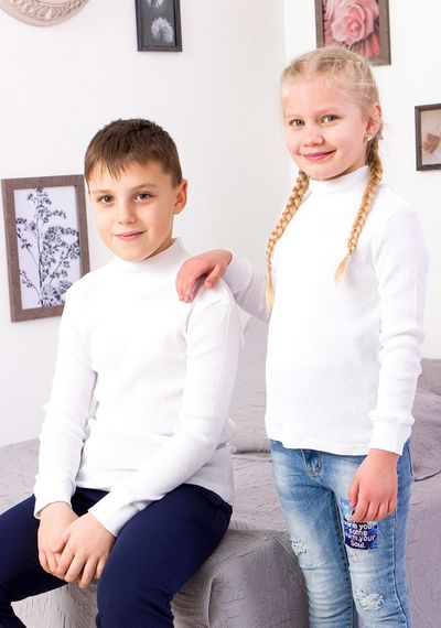 Водолазка дитяча Носи своє 140 Білий (p-7609-64109) | Зображення 1