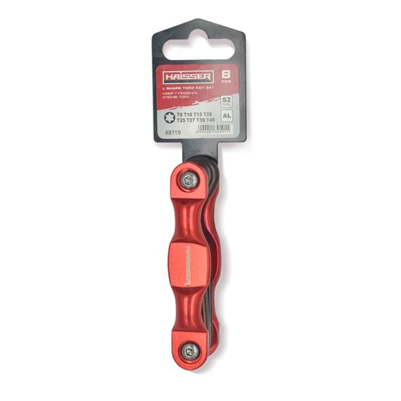 Набор раскладных Г-под. ключей TORX 8 ед. Haisser 48119 | Зображення 1