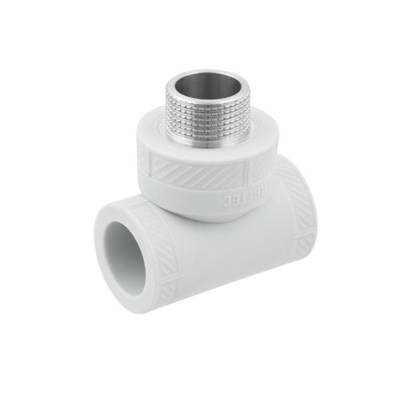 Трійник поліпропіленовий PPR Raftec 25мм ЗЗ 1/2" RMT2501