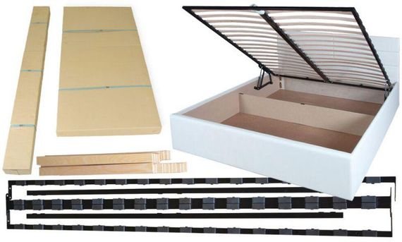 Ліжко двоспальне Briz на підйомному механізмі lift 1600x200 brown | Зображення 5