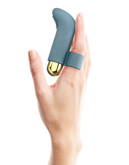 Вібратор на палець Love To Love TOUCH ME PETROLE перезаряджуваний, потужний мотор Sex Aura | Зображення 3