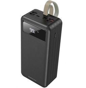 УМБ портативное зарядное Power Bank BOROFONE DBT09 60000mAh 4USB, Type-C, Lightning, черное
