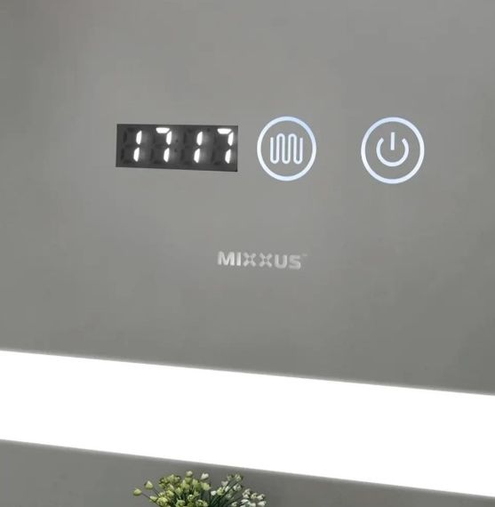 Дзеркало Mixxus Light MR01-90x70 (годинник, LED-підсвічування, антизапотівання) (MI5999) | Зображення 7