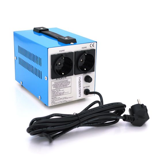 Стабилизатор напряжения релейный Westech SVR-1000VA/750W однофазный, напольного монтажа, LED дисплей, диапазон 150-270V, AC230±8%, | Зображення 1