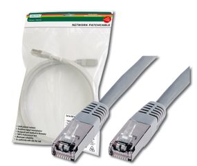 Патч-корд DIGITUS cat.5e,SF-UTP 15м,AWG 26/7, серого цвета (DK-1531-150)