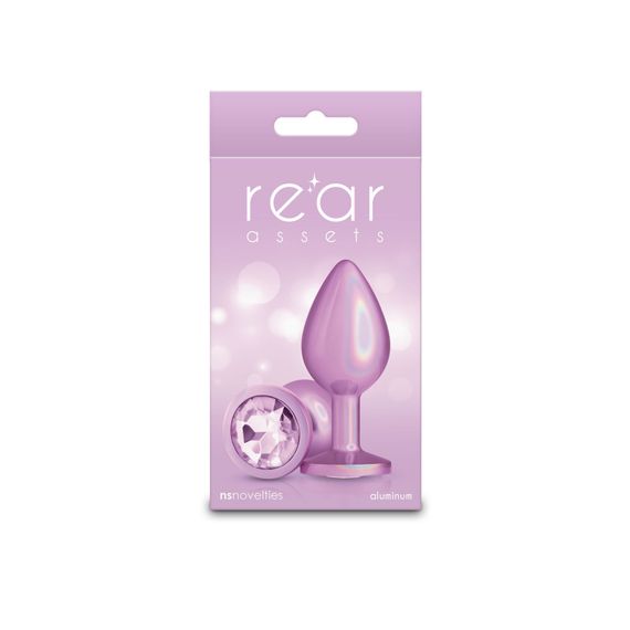 Анальна пробка NS Novelties Rear Assets - Iridescent Pink - Medium - Pink | Зображення 2