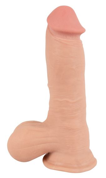 Фалоімітатор - Nature Skin Dildo With Movable Skin, 20 см Sex Aura | Зображення 3