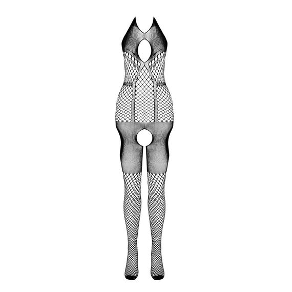 Бодістокінг з імітацією панчох Passion BS079 black | Зображення 4