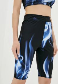 Спортивні шорти велосипедки 4Profi з принтом "Дим" розмір XS дайвінг 17791