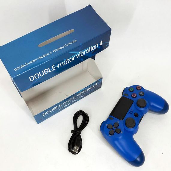 Джойстик DOUBLESHOCK для PS 4, бездротовий ігровий геймпад PS4/PC акумуляторний джойстик. Колір синій EQ-43 | Зображення 4