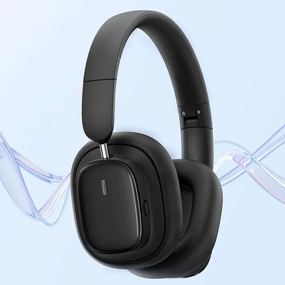 Накладные беспроводные наушники Baseus Bowie H1i Noise-Cancellation (A00050402) Cluster Black | Зображення 5