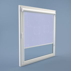 Рулонная штора Rolets Икеа 2-1802-500 50x170 см закрытого типа Голубая
