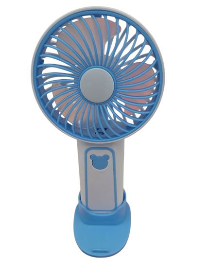 Портативный вентилятор Mini Fan  с подставкой под телефон TX-265 6368 USB 3 режима голубой