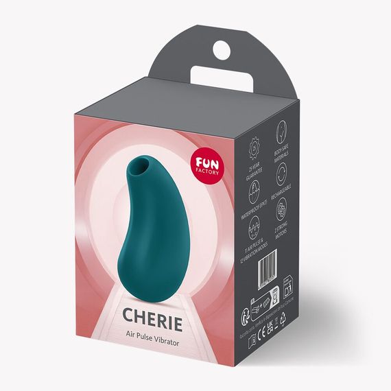 Вакуумний стимулятор Fun Factory Cherie Bottle Green, 12 режимів вібрації, 11 рівнів вакууму | Зображення 5