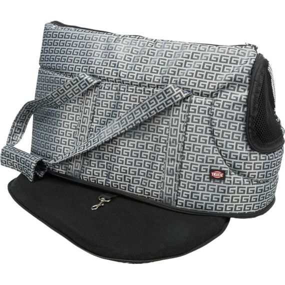 Сумка-переноска Trixie для собак Riva до 7кг з поліестеру срібна 26x30x45 см | Зображення 3