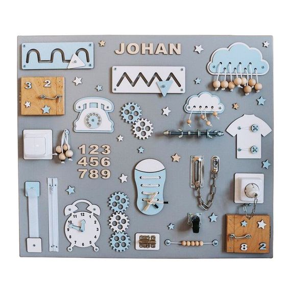 Розвиваюча іграшка Бізіборд TG173981888, 70х60 см, Блакитний