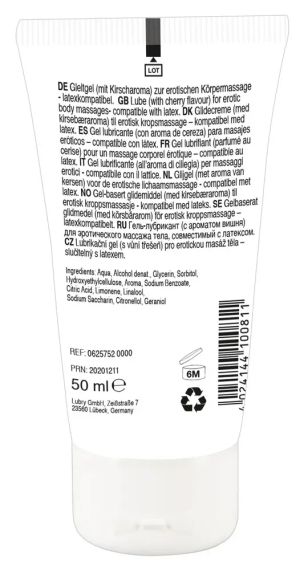 Масажний гель ВИШНЯ Lick It (50 мл) Sex Aura | Зображення 1