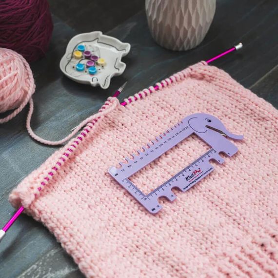 Шкала розмірів для спиць KnitPro з різаком, бузкова | Зображення 1