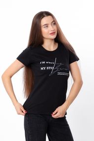 Футболка жіноча Носи своє 44 Чорний (p-11306-186753)