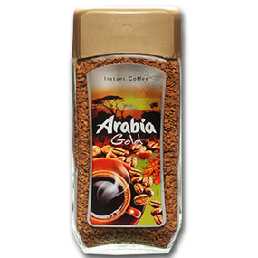 Кава розчинна гранульована Arabia GOLD, 200г, Польща, в скляній банці, сублімована