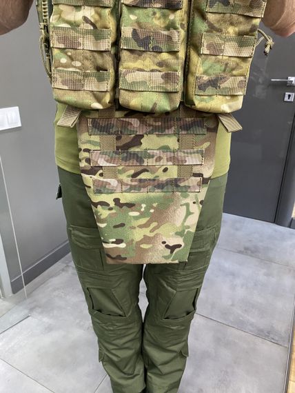 Підсумок з балістичним пакетом 2 класу, фартух напашник для плитоноски, розмір L, Мультикам, Cordura 1000D | Зображення 6
