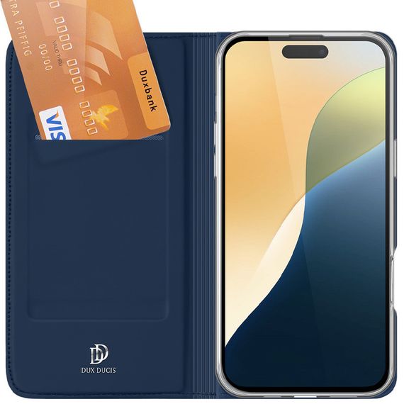 Чохол-книжка Dux Ducis з кишенею для візиток для Apple iPhone 16 Pro Max (6.9") Синій | Зображення 2