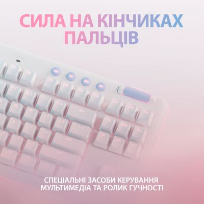 Клавиатура Logitech G715 Aurora Wireless Gaming GX Brown Lightspeed/Bluetooth UA Off-White (920-010465) | Зображення 4