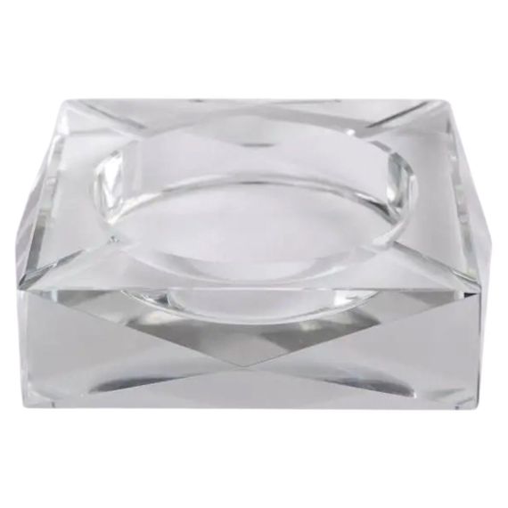 Скляна попільничка для сигарет 13х13х4 см попільничка квадратна настільна HP-4-132