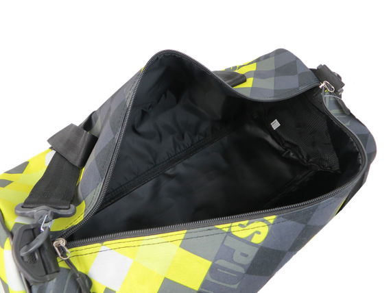 Сумка спортивная для тренировок 28L Wallaby, Украина салатовая с черным | Зображення 8