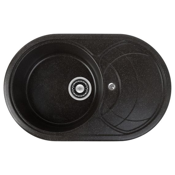 Кухонна мойка гранит A Rock Reva BL+WH
