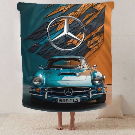 Плед 3D Mercedes-Benz 2678_B 12644 135х160 см | Зображення 1