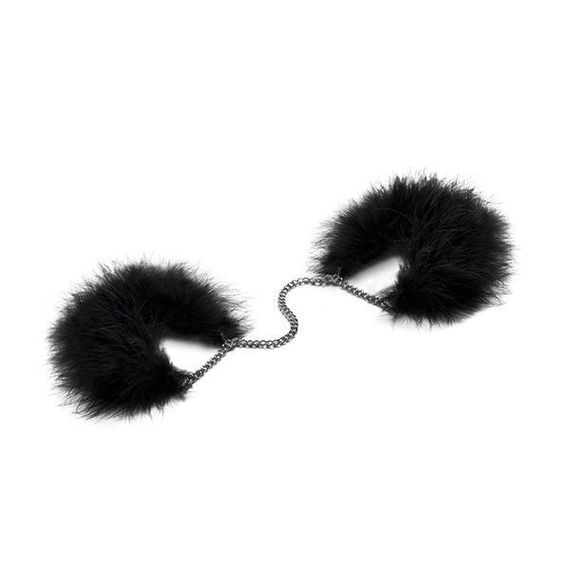 Пухнасті наручники Bijoux Indiscrets Za za zu - feahter handcuffs, пір'яні, подарункове паковання