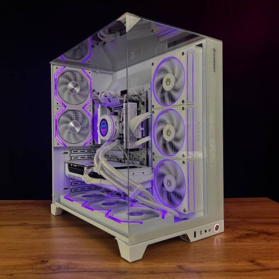 Збірка на замовлення: ПК GameMax Infinity Pro White Tower / AMD Ryzen 7 7800X3D (8 (16) ядер по 4.2 - 5.0 GHz) / 32 GB DDR5 / 2000 GB SSD M.2 / nVidia GeForce RTX 5070, 12 GB GDDR7, 192-bit / 850W | Зображення 1