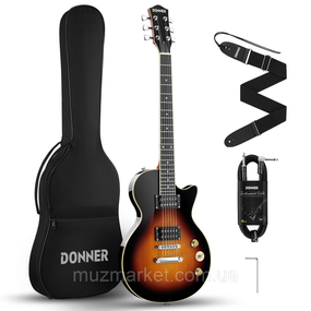 Електрогітара Donner DLP-124 SB - комплект