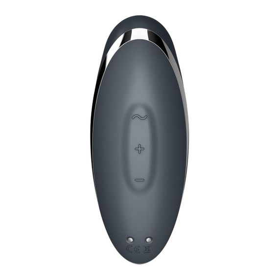 Вибростимулятор-пульсатор Satisfyer Tap & Climax 2 Grey, эффект постукивания пальцем Sex Aura | Зображення 5