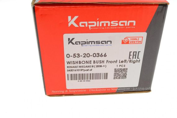 Сайлентблок важеля переднього знизу ззаду Renault Scenic III Megane III 08- 0-53-20-0366 | Зображення 4