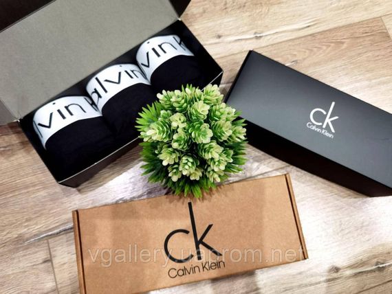 Мужской набор Calvin Klein Steel Modal, мужские трусы Кельвин Кляйн в коробке(поштучно), трусы на Лето Модал | Зображення 4