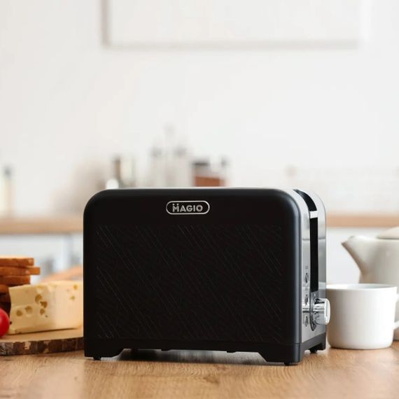Тостер для кухні побутової MAGIO MG-287, Маленький тостер, Тостер зі знімним піддоном WC-131 для крихт | Зображення 5
