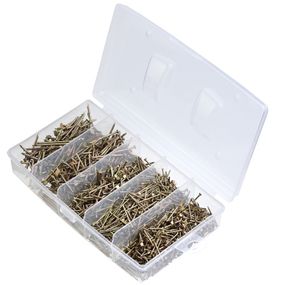 Набір №14 Цвяхи будівельні 1,2x20-25 (150 г), 1,6x30 (150гр), 1,8x35-50 (150 г), 2x40-50 (150 г), цинк жовтий