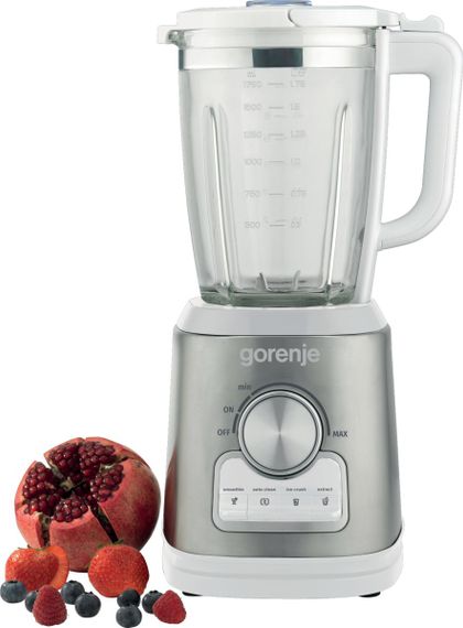 Блендер Gorenje  стаціонарний, 1400Вт, чаша-1750мл, скло, нерж-білий (B1400E) | Зображення 4