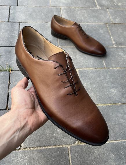 Руді шкіряні туфлі Ikos 41 розмір