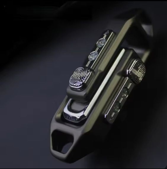 Магнітний фіджет — Black Steel Slider For ADHD | Зображення 1